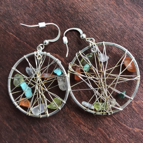 Real Crystals Handmade Earrings (NEW) - Picture 5 of 6